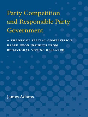 cover image of Party Competition and Responsible Party Government